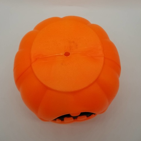 Vintage Halloween Jack o Lantern Pumpkin General Form Plastics Wrinkled Face 80s - Picture 7 of 8